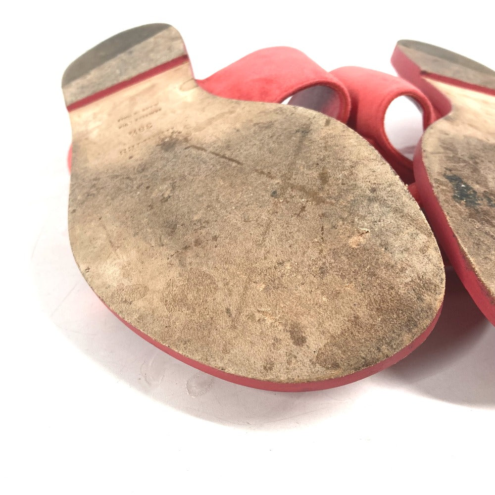 HERMES Sandals Suede, Leather Red CAIA Meador Women 38.5 Used