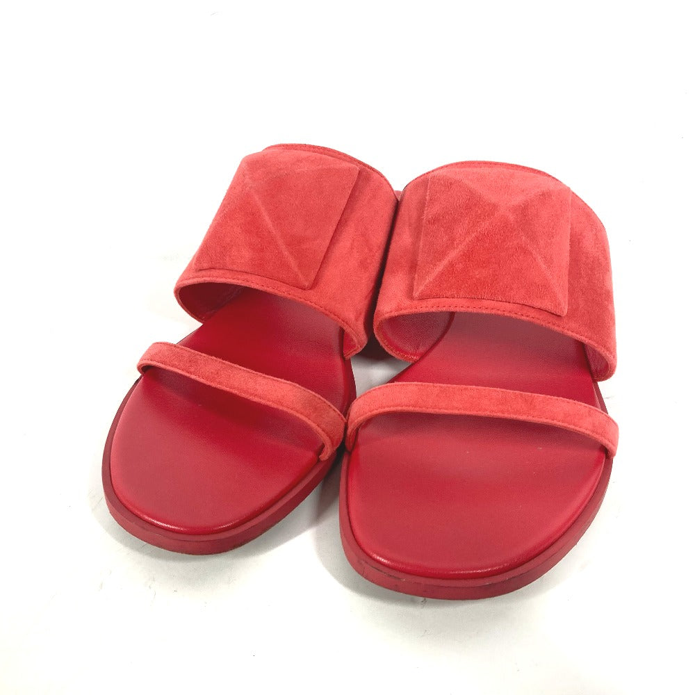 HERMES Sandals Suede, Leather Red CAIA Meador Women 38.5 Used