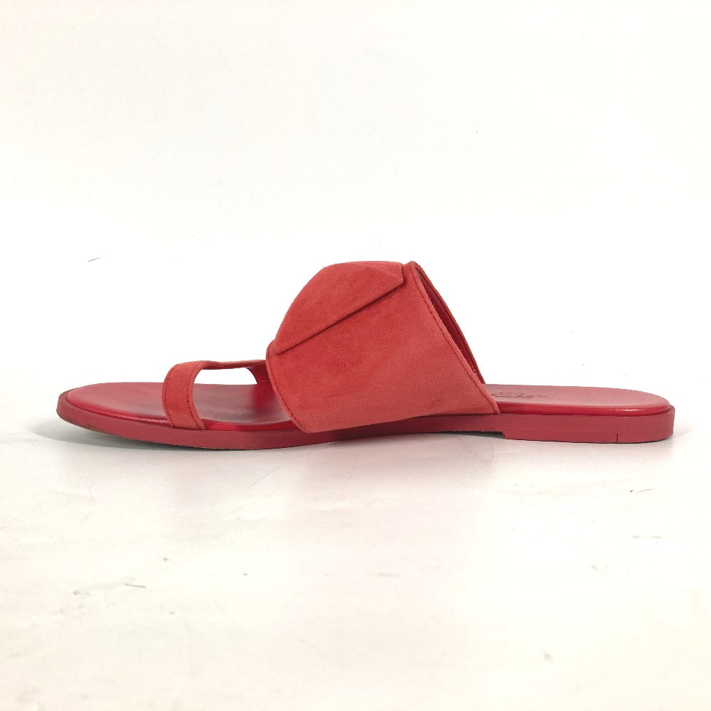 HERMES Sandals Suede, Leather Red CAIA Meador Women 38.5 Used