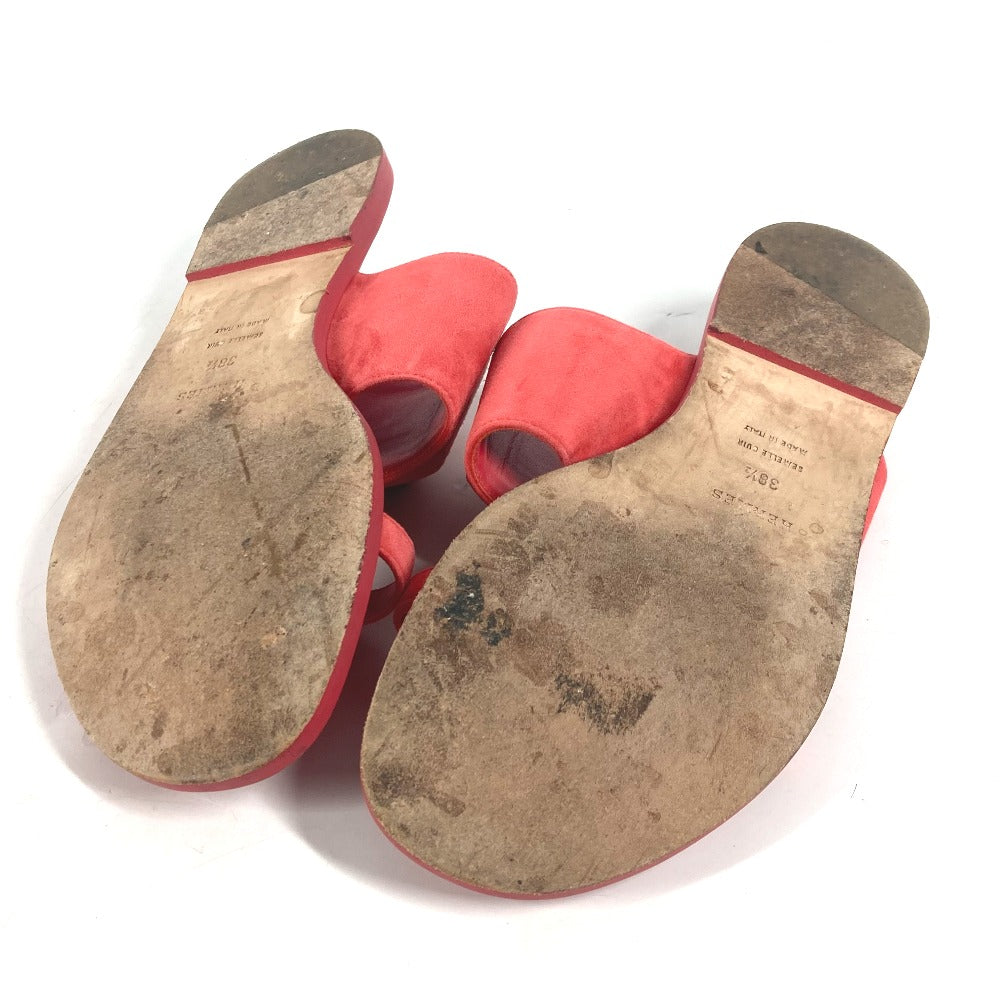 HERMES Sandals Suede, Leather Red CAIA Meador Women 38.5 Used