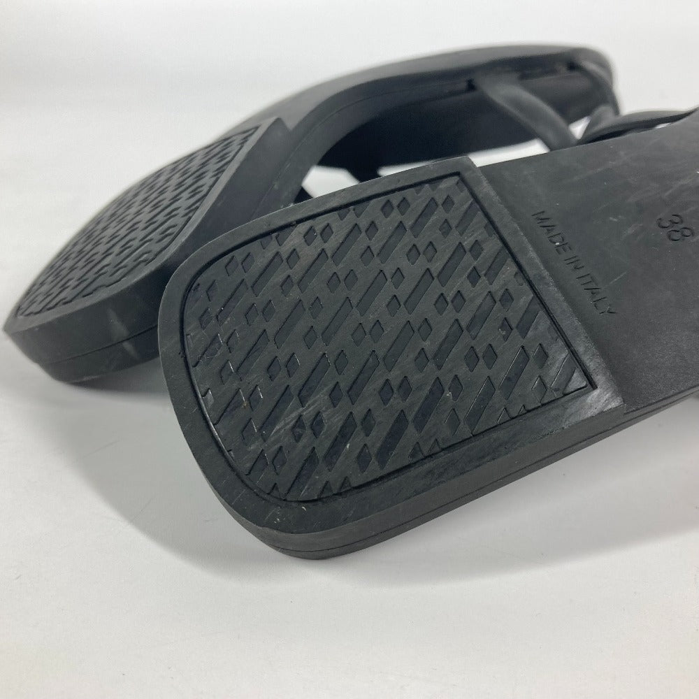 HERMES Sandals rubber black Aloha Women 38 Used