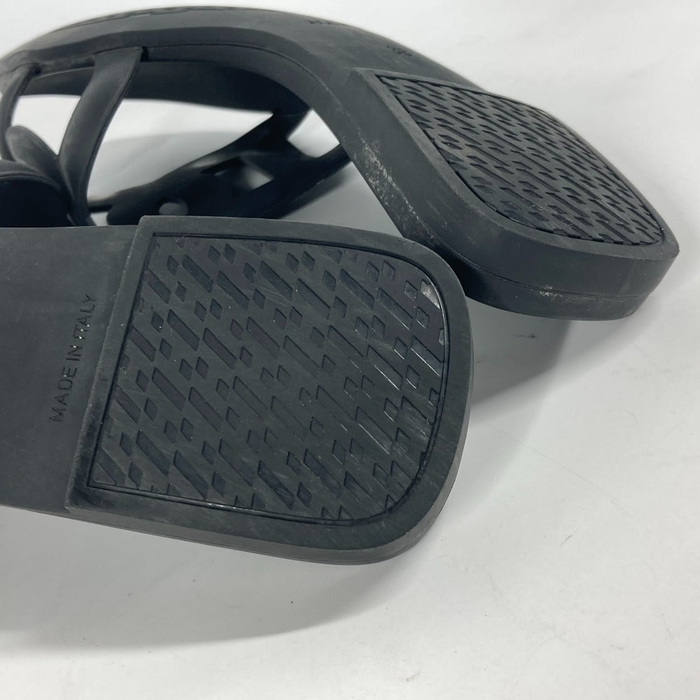 HERMES Sandals rubber black Aloha Women 38 Used
