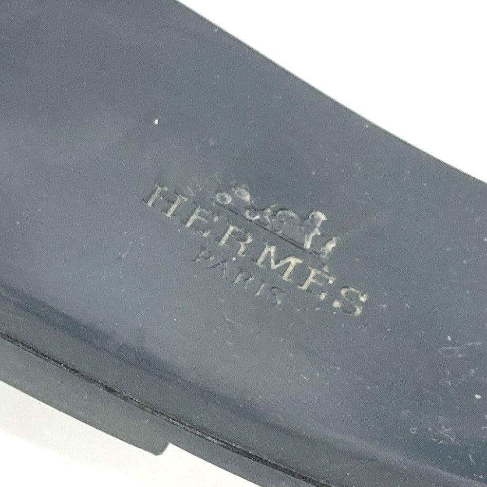 HERMES Sandals rubber black Aloha Women 38 Used