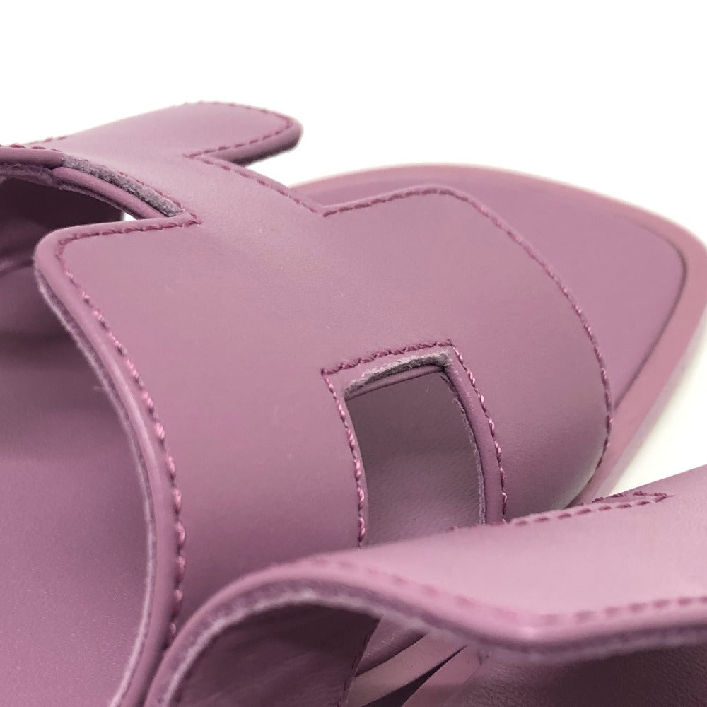 HERMES Sandals leather purple Oran Women 36 Used