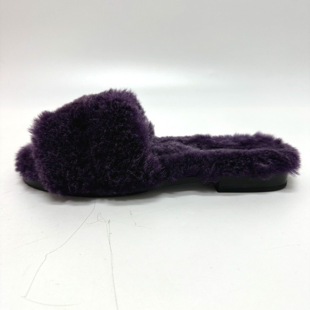 HERMES Sandals Sheepskin purple Oran Sheepskin Women 36 Used
