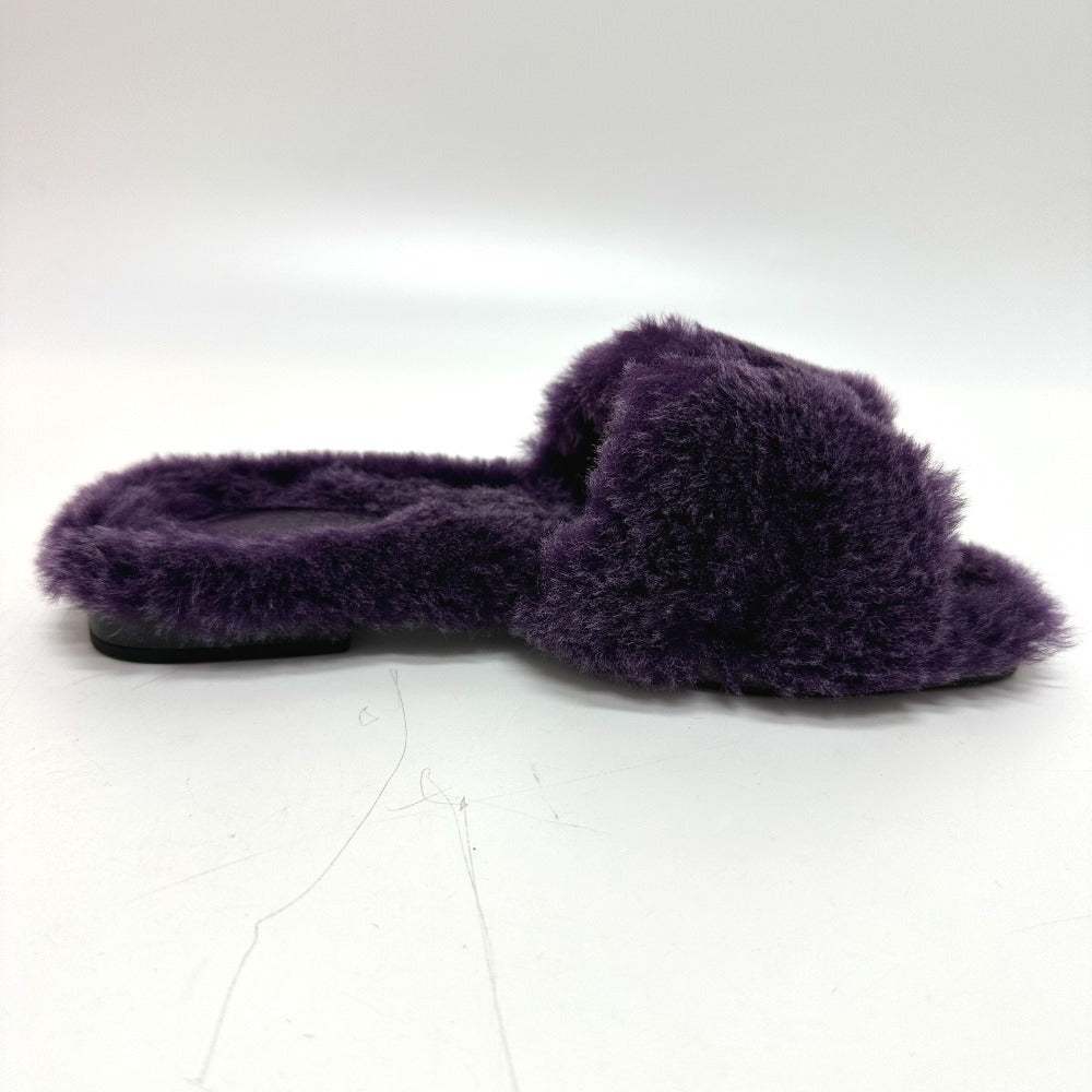 HERMES Sandals Sheepskin purple Oran Sheepskin Women 36 Used