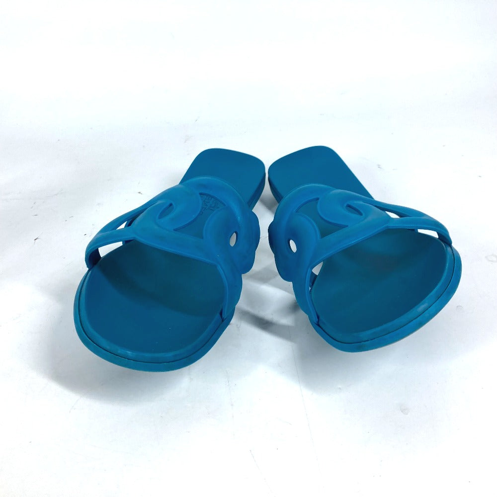 HERMES Sandals rubber blue Aloha