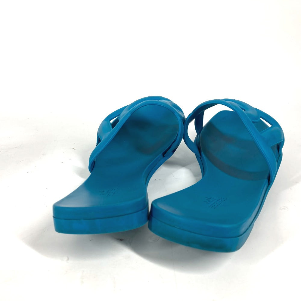 HERMES Sandals rubber blue Aloha