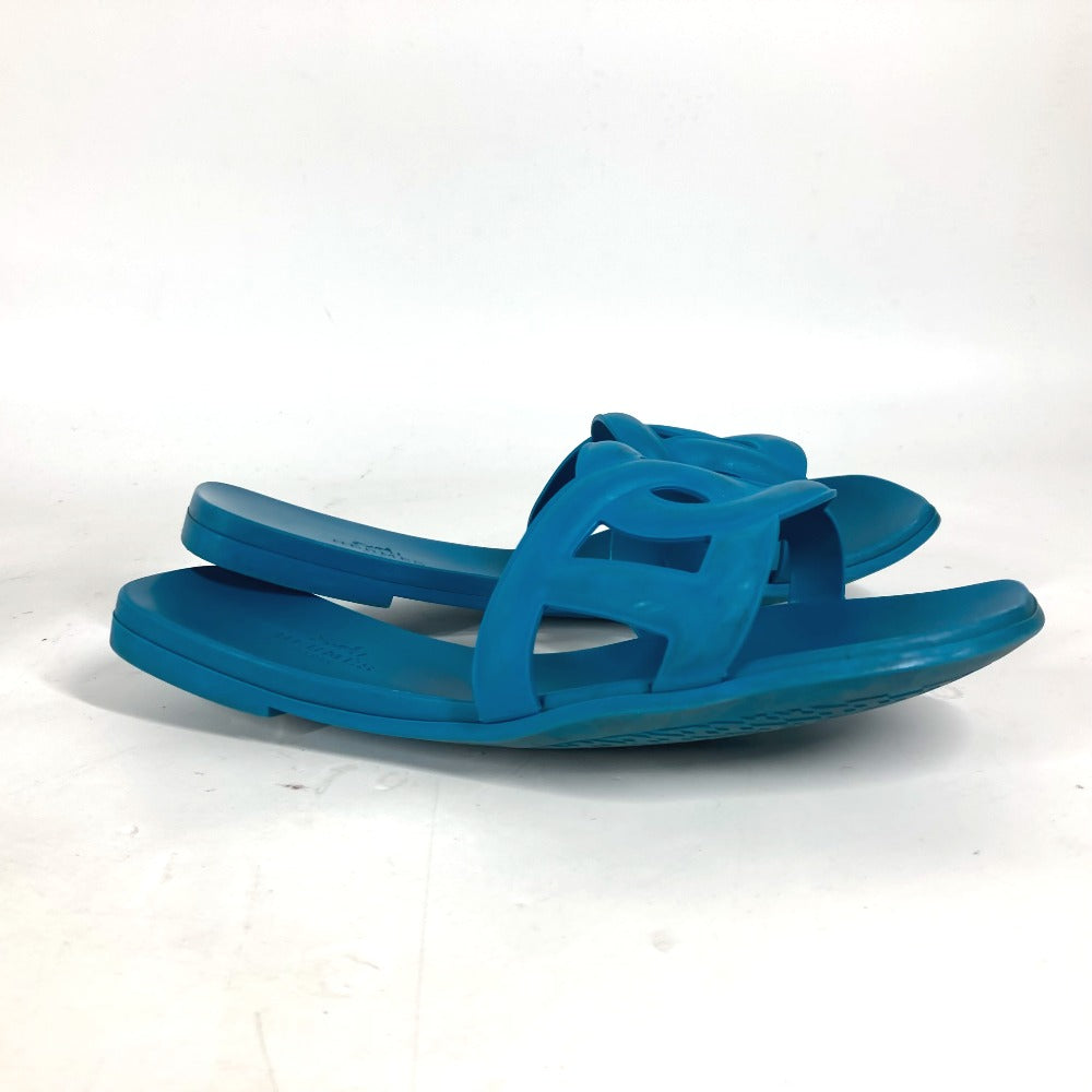 HERMES Sandals rubber blue Aloha