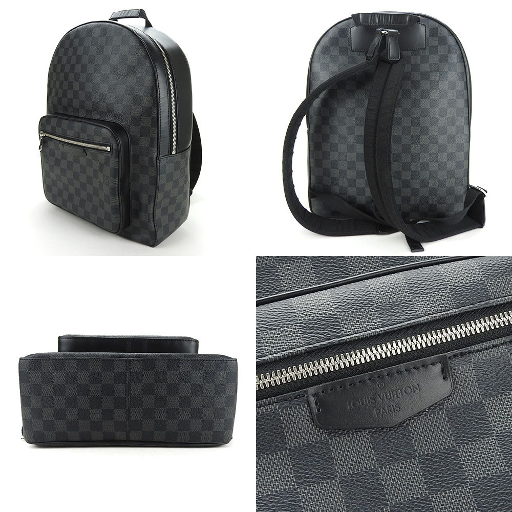 LOUIS VUITTON Backpack N41473 Damier Grafitte black Josh