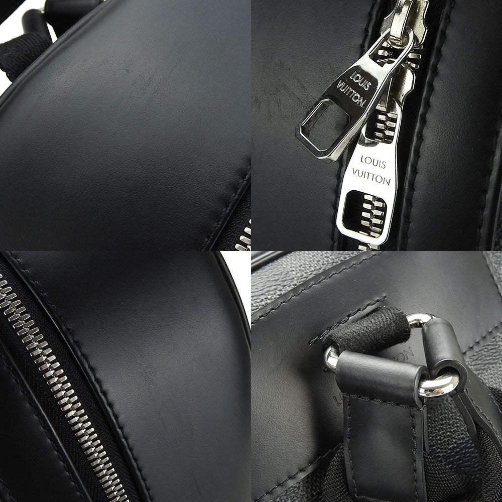 LOUIS VUITTON Backpack N41473 Damier Grafitte black Josh