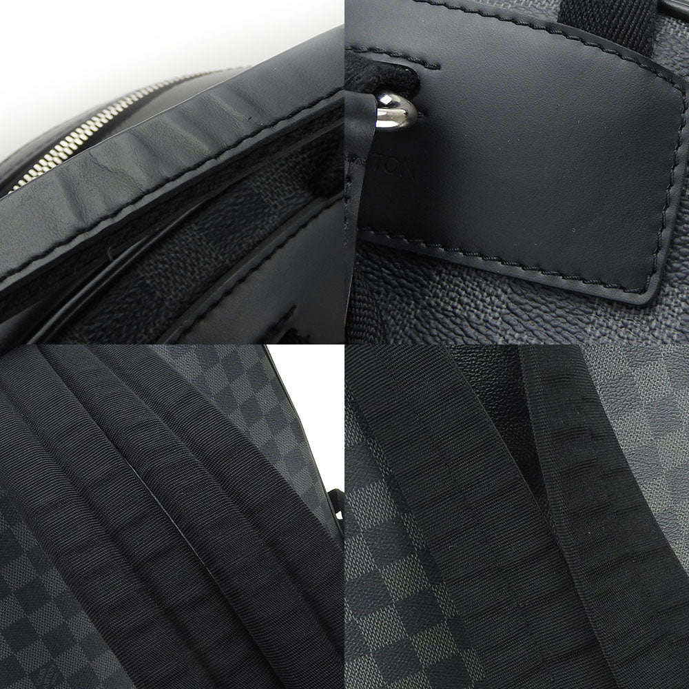 LOUIS VUITTON Backpack N41473 Damier Grafitte black Josh