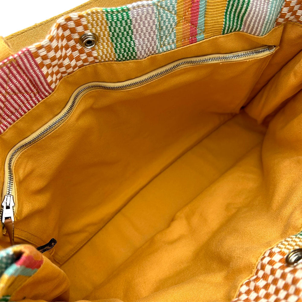 HERMES Handbag canvas multicolor Fool Toe Tote MM Women Used