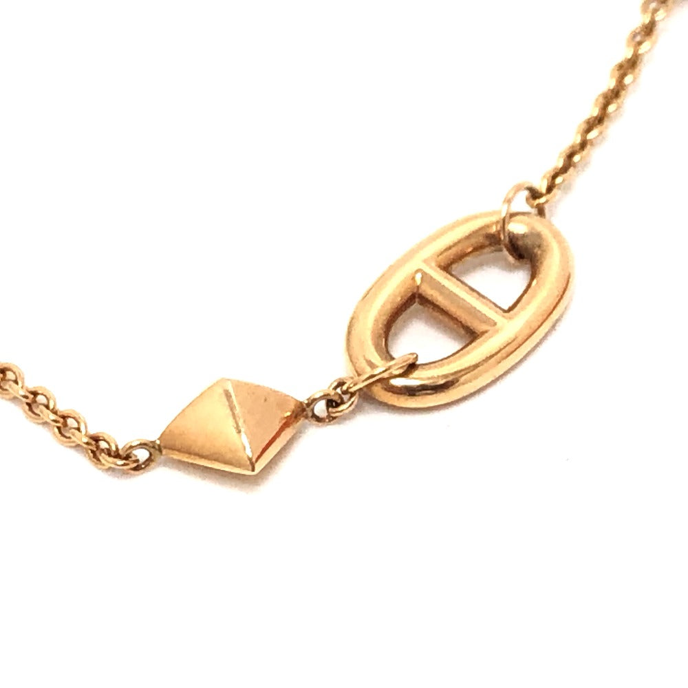 HERMES bracelet 18K Pink Gold gold 750PG Chene Dunkle Medor Ronde Multi Women Used