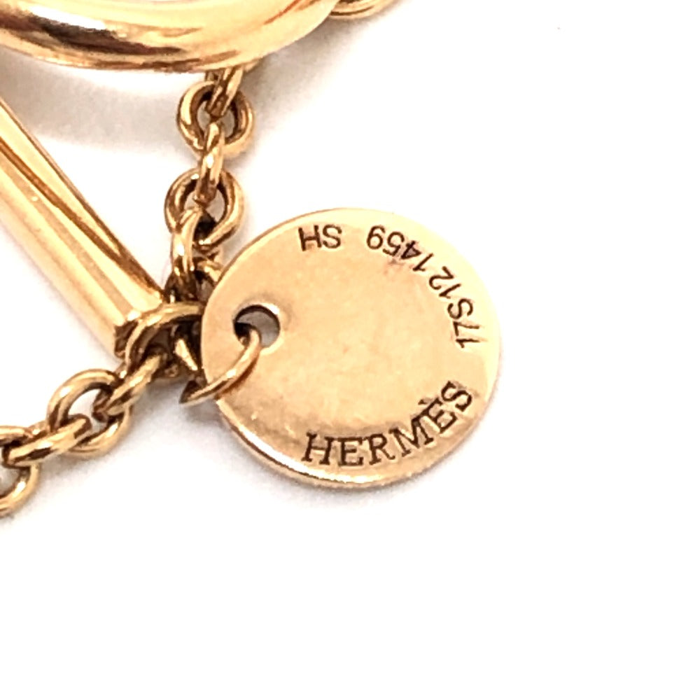 HERMES bracelet 18K Pink Gold gold 750PG Chene Dunkle Medor Ronde Multi Women Used