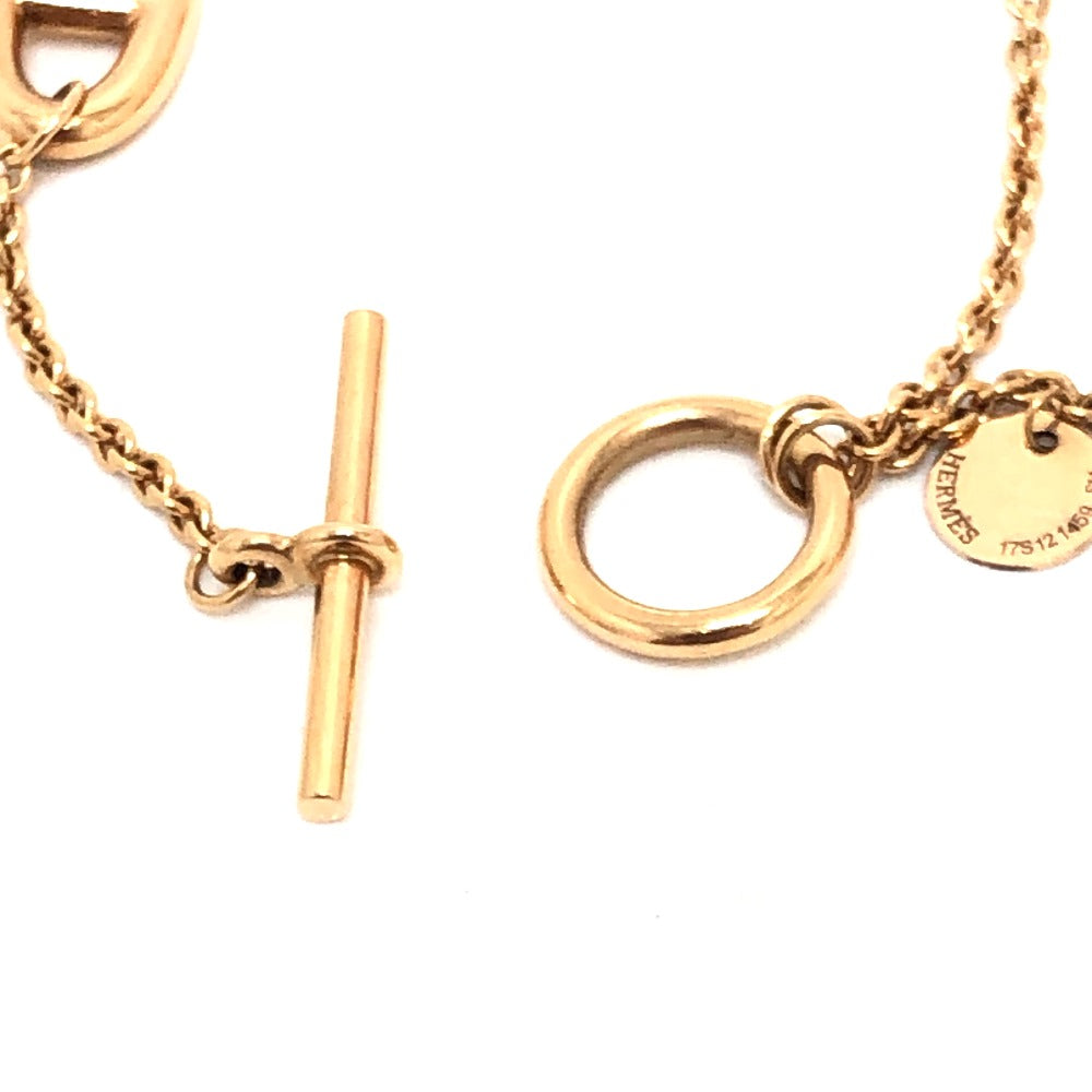 HERMES bracelet 18K Pink Gold gold 750PG Chene Dunkle Medor Ronde Multi Women Used