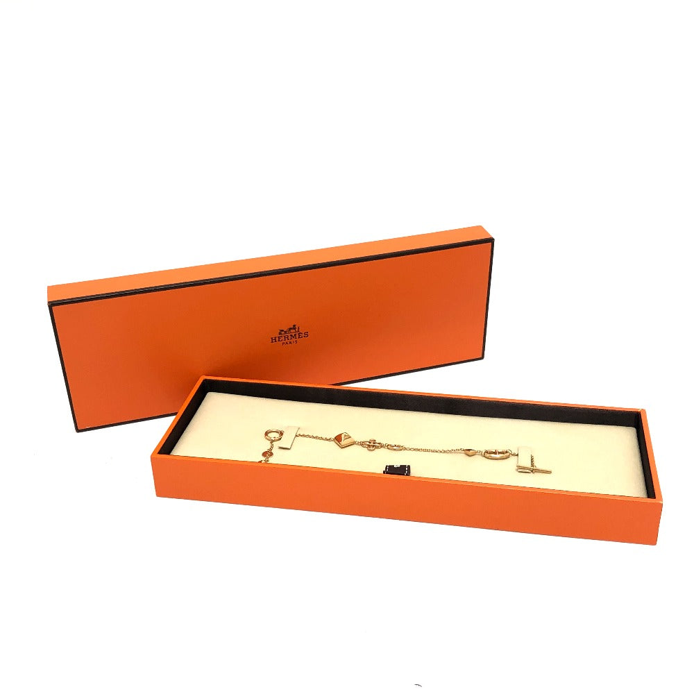 HERMES bracelet 18K Pink Gold gold 750PG Chene Dunkle Medor Ronde Multi Women Used