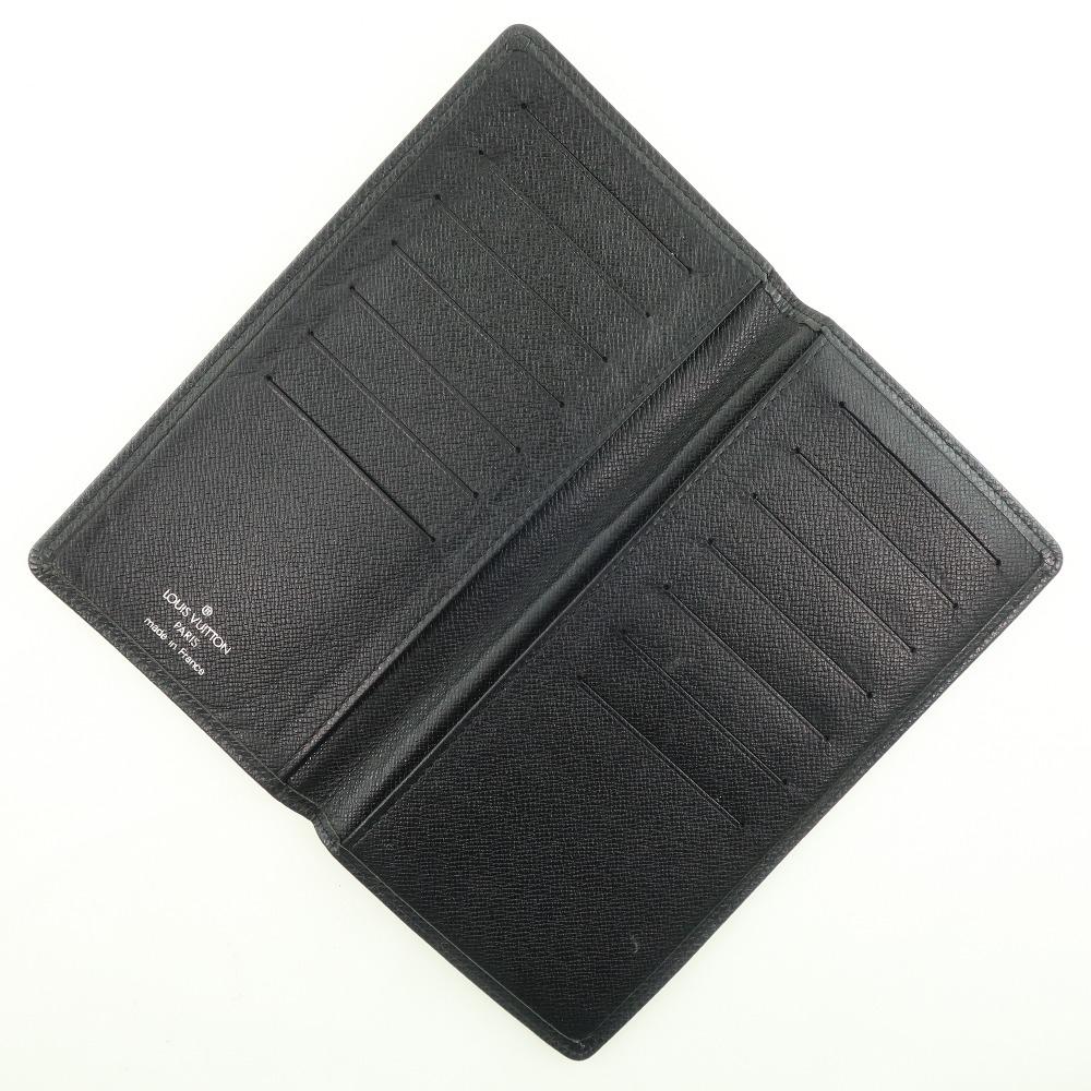 Louis Vuitton Black Leather Porte carte credit bifold wallet accessories