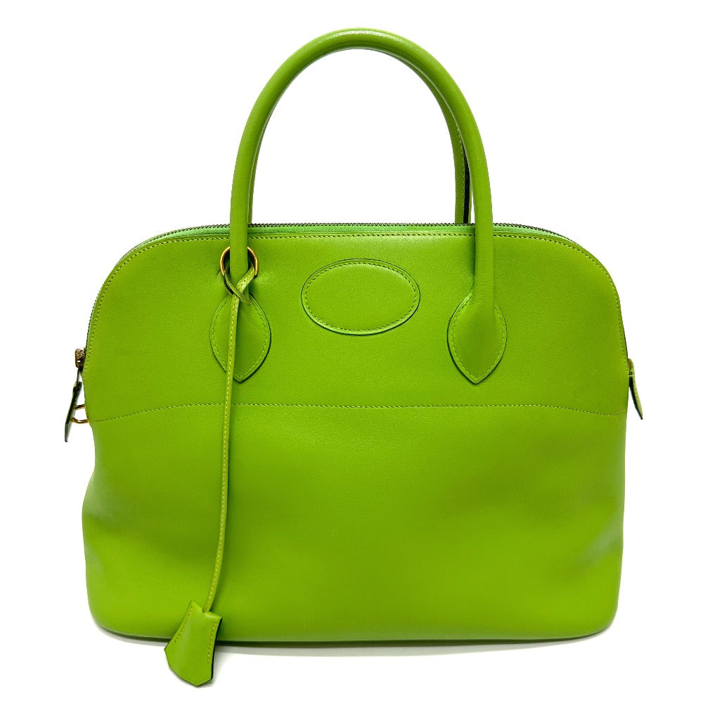 HERMES Handbag Vogarribar green Bored 37 Women Used
