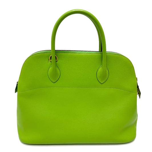 HERMES Handbag Vogarribar green Bored 37 Women Used