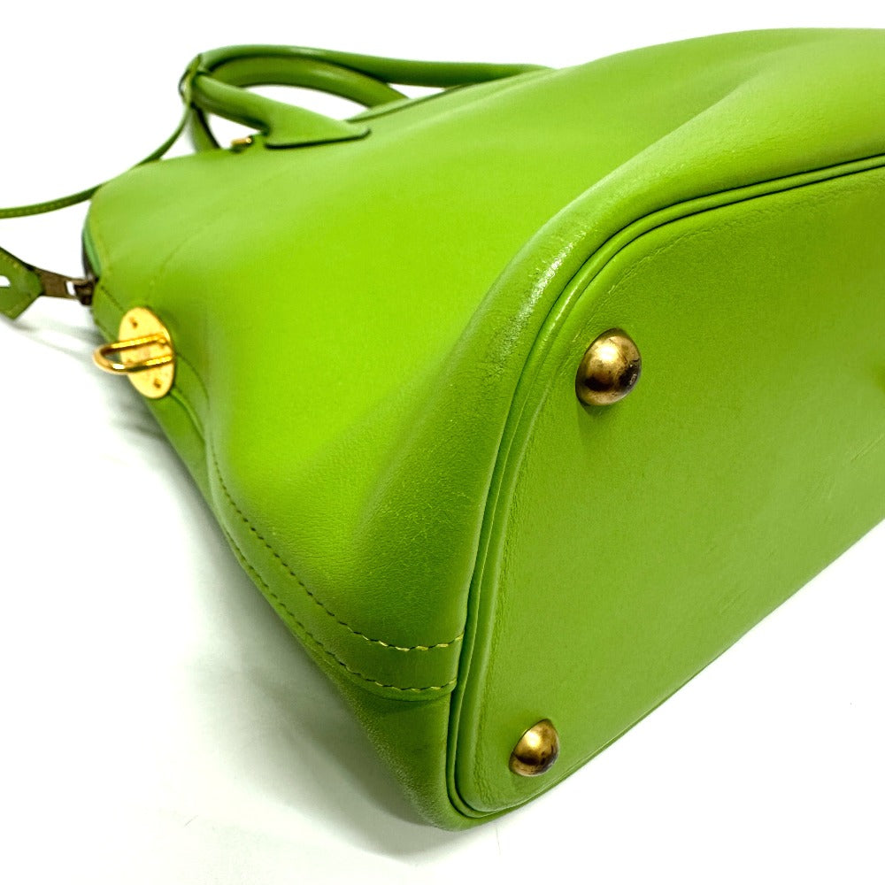 HERMES Handbag Vogarribar green Bored 37 Women Used