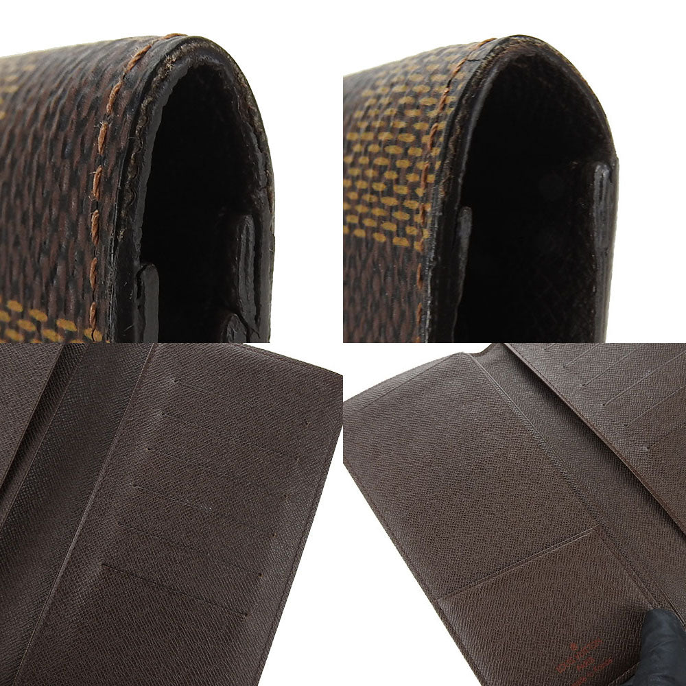 LOUIS VUITTON Bill Compartment N61823 Damier Brown Porto Barrut Cult Credit