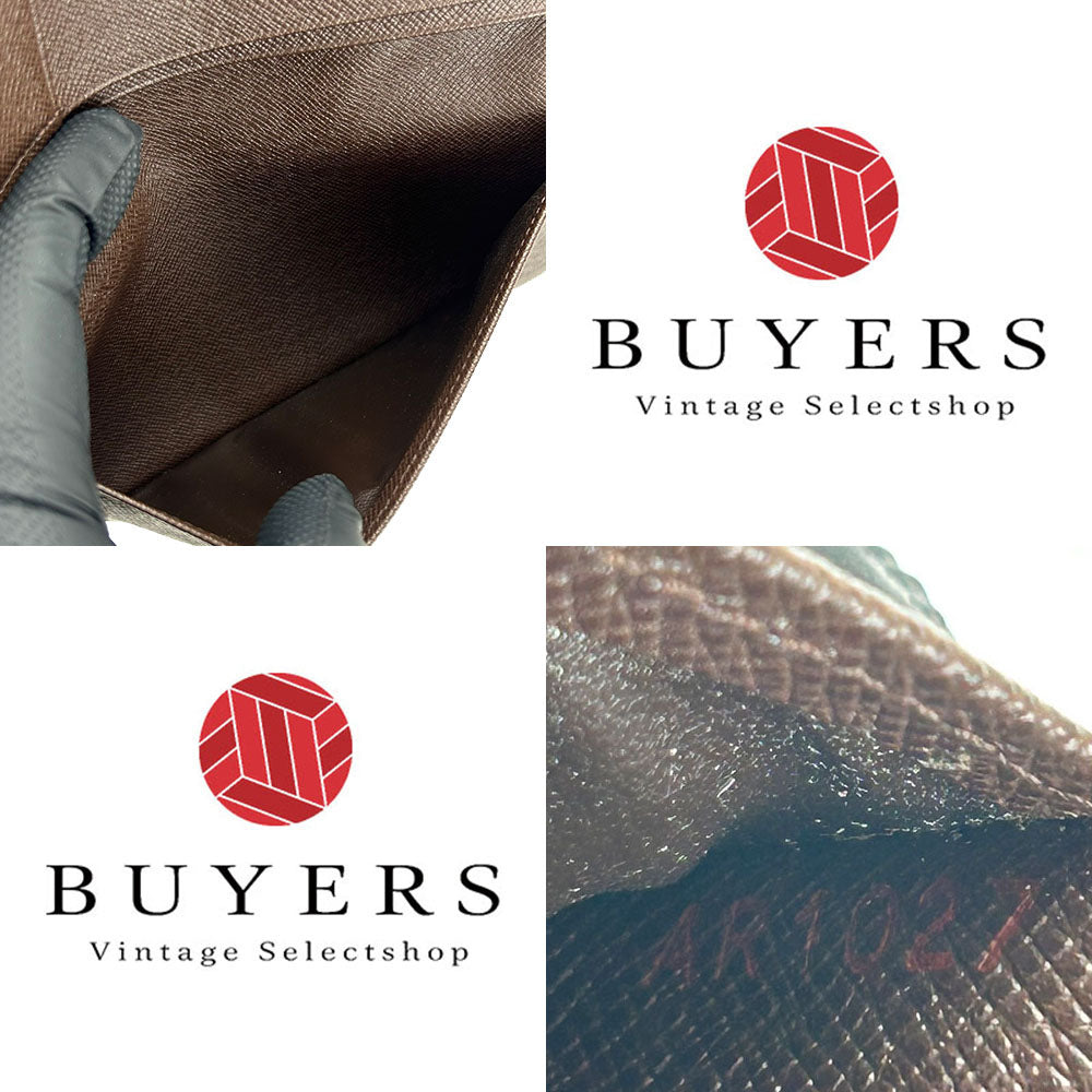 LOUIS VUITTON Bill Compartment N61823 Damier Brown Porto Barrut Cult Credit