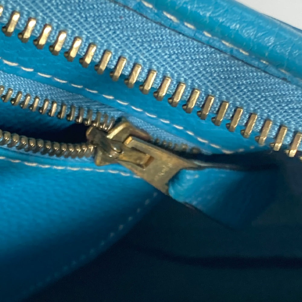HERMES Shoulder Bag Togo blue Trim 31 Women Used