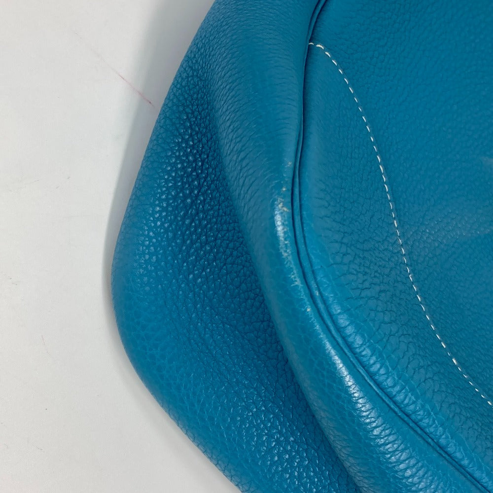 HERMES Shoulder Bag Togo blue Trim 31 Women Used