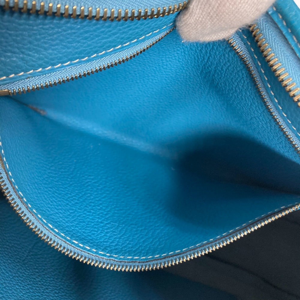 HERMES Shoulder Bag Togo blue Trim 31 Women Used