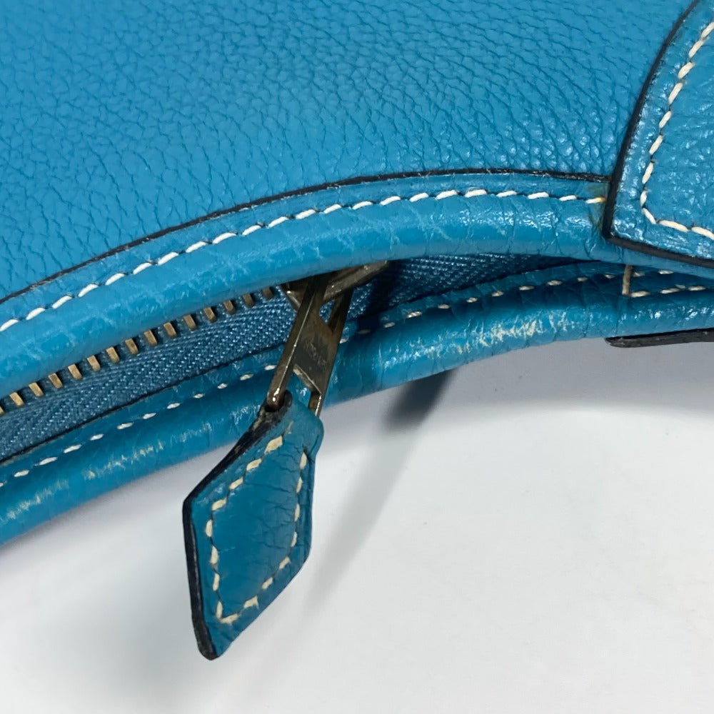 HERMES Shoulder Bag Togo blue Trim 31 Women Used