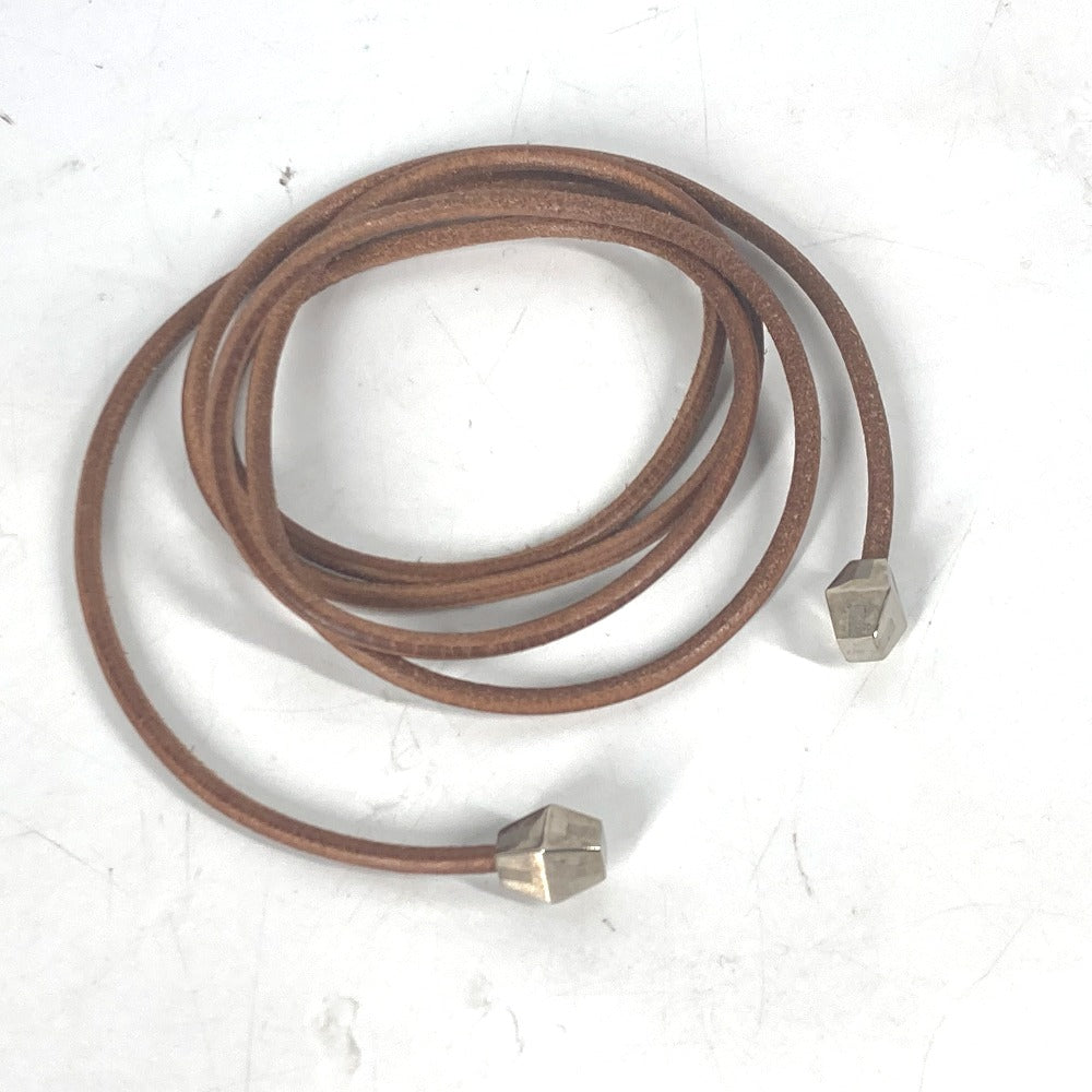 HERMES belt leather beige String belt Women Used