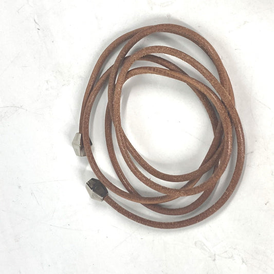 HERMES belt leather beige String belt Women Used