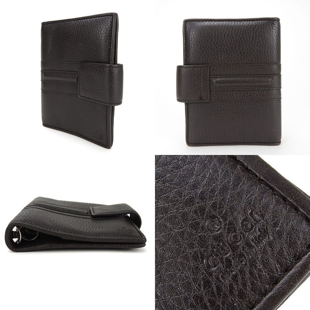 GUCCI System organizer 245821 leather Dark brown unisex(Unisex) Used