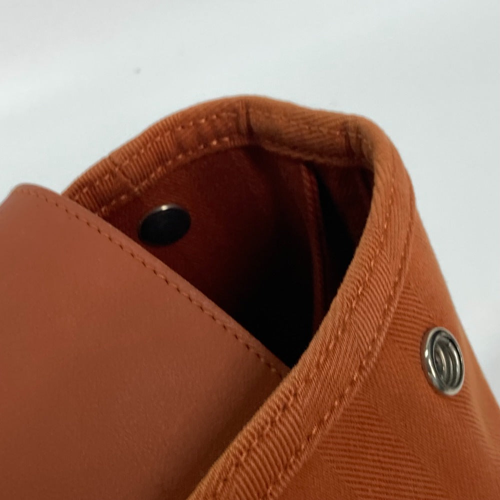 HERMES Tote Bag Canvas / Leather Orange bag handbag Valparaiso MM Women Used