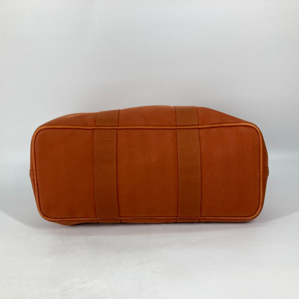 HERMES Tote Bag Canvas / Leather Orange bag handbag Valparaiso MM Women Used