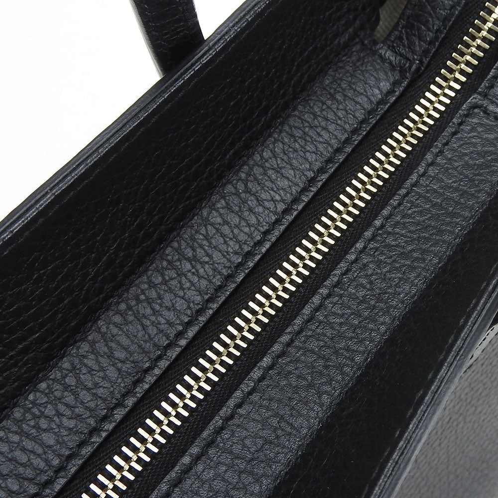 GUCCI Handbag 368827 leather black Swing Small Women Used