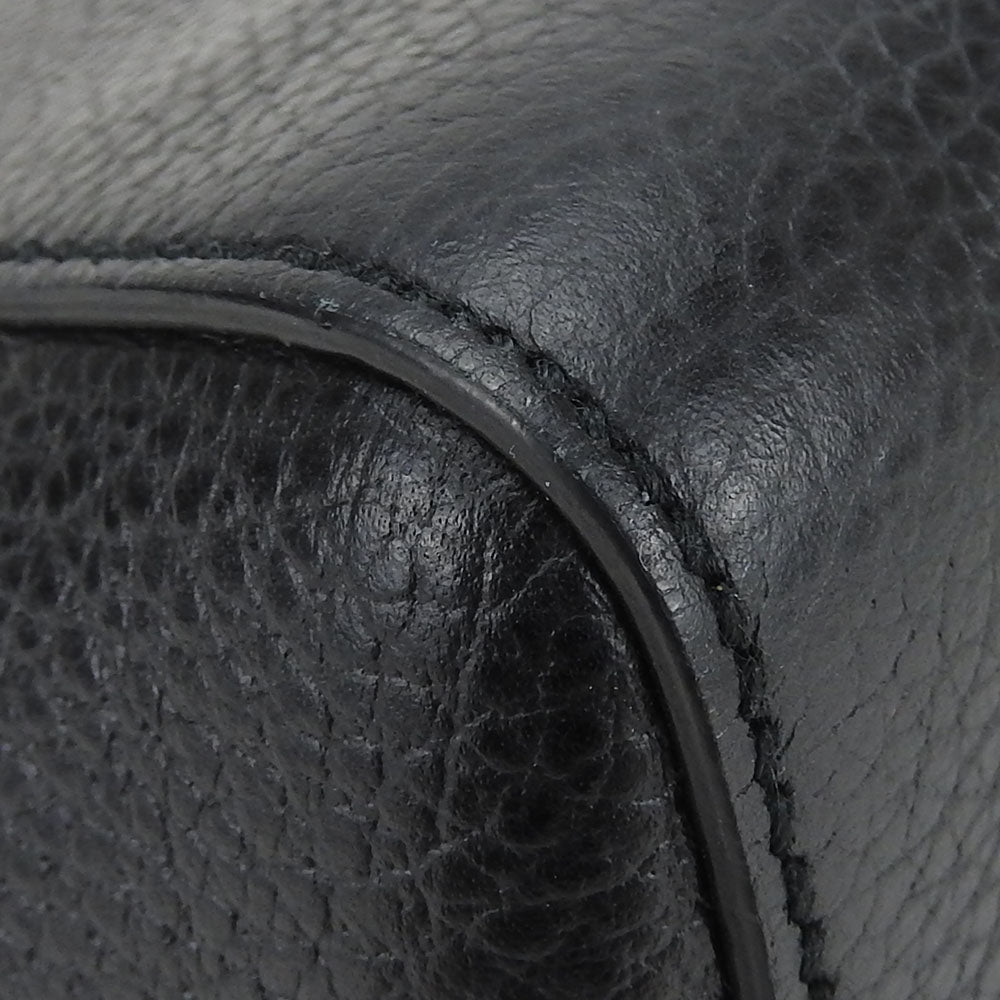 GUCCI Handbag 368827 leather black Swing Small Women Used