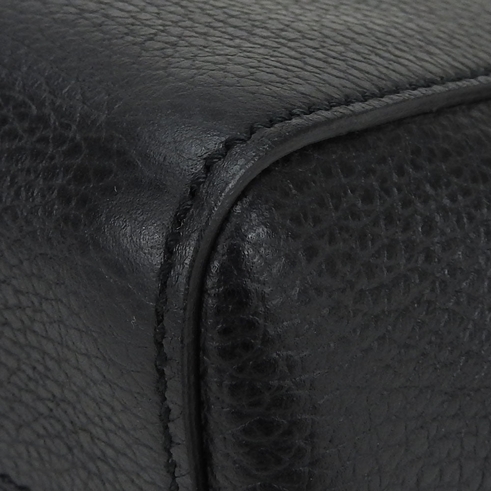 GUCCI Handbag 368827 leather black Swing Small Women Used