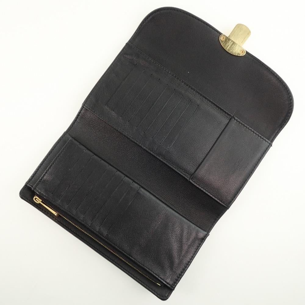 Louis Vuitton Black Leather Amelia wallet accessories