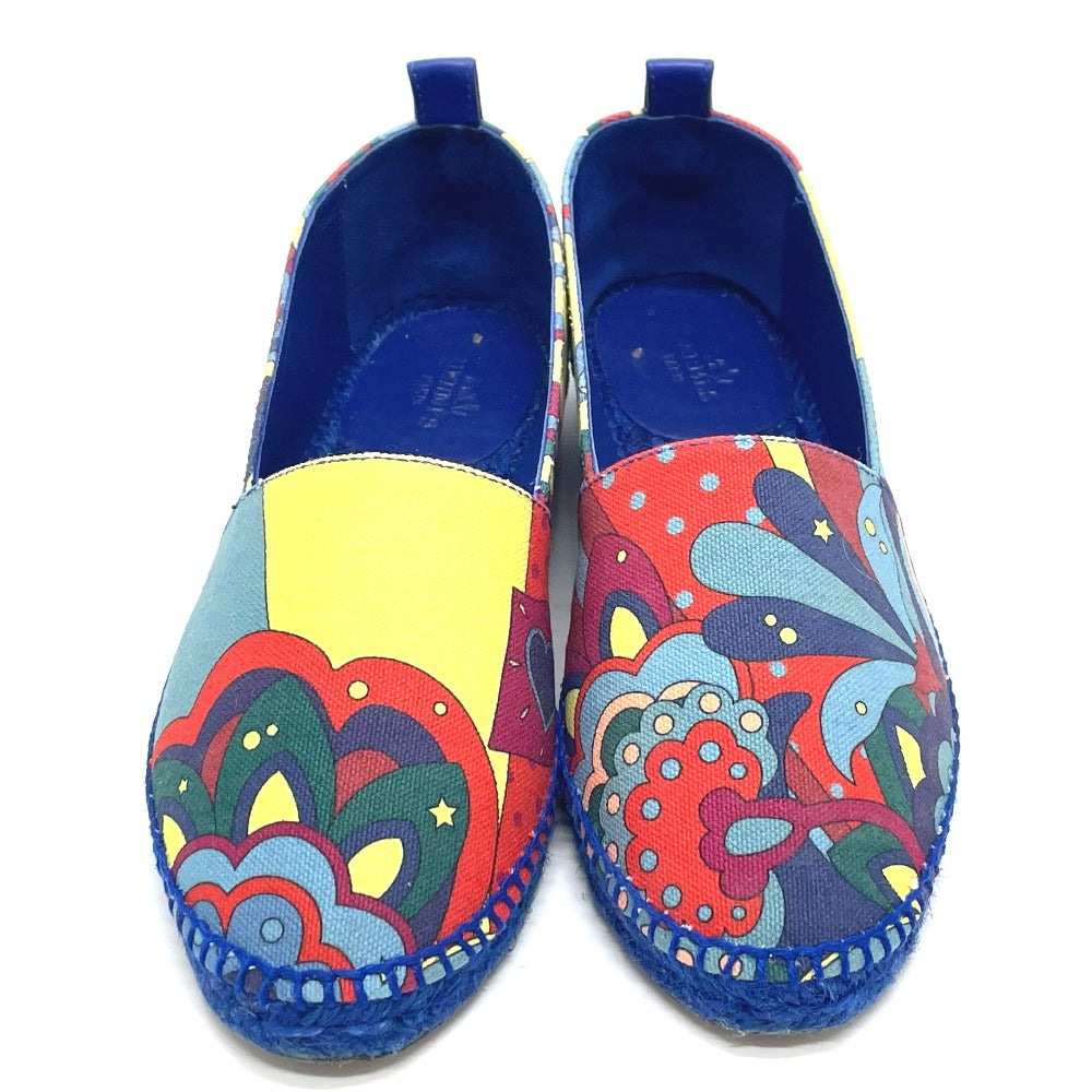 HERMES Slip-on cotton multicolor Espadrille Women 35 Used