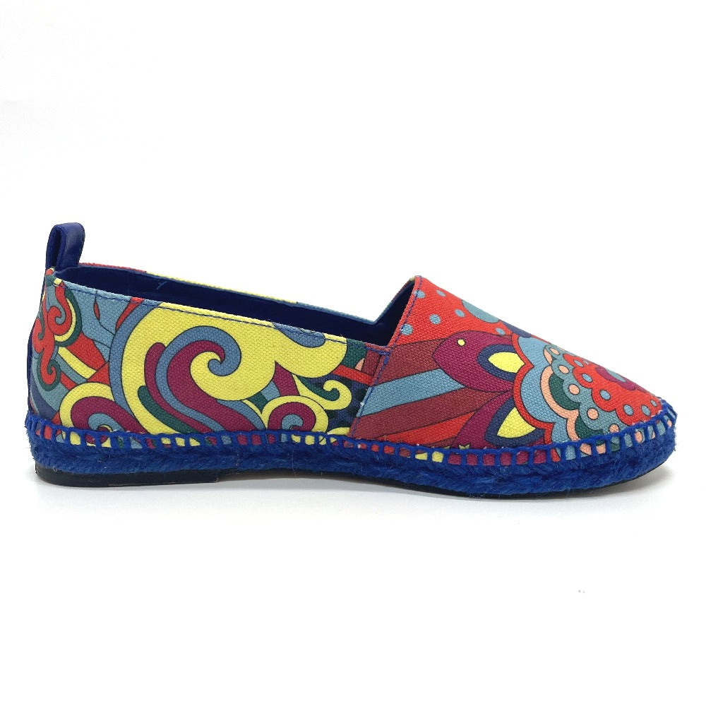 HERMES Slip-on cotton multicolor Espadrille Women 35 Used