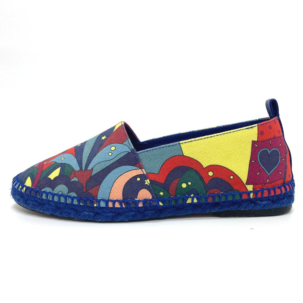 HERMES Slip-on cotton multicolor Espadrille Women 35 Used