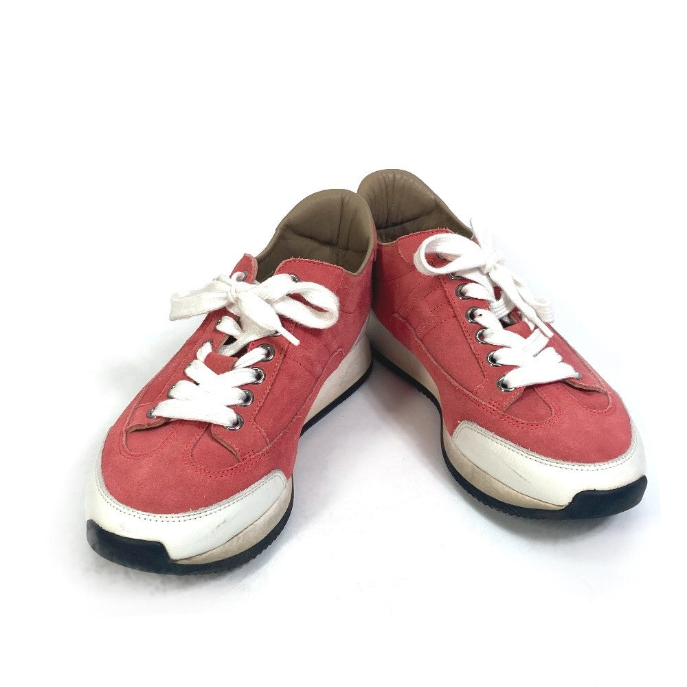 HERMES sneakers suede crimson quick shoes Women 36 Used