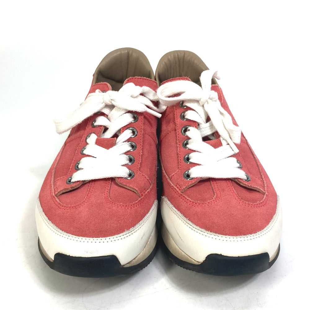 HERMES sneakers suede crimson quick shoes Women 36 Used