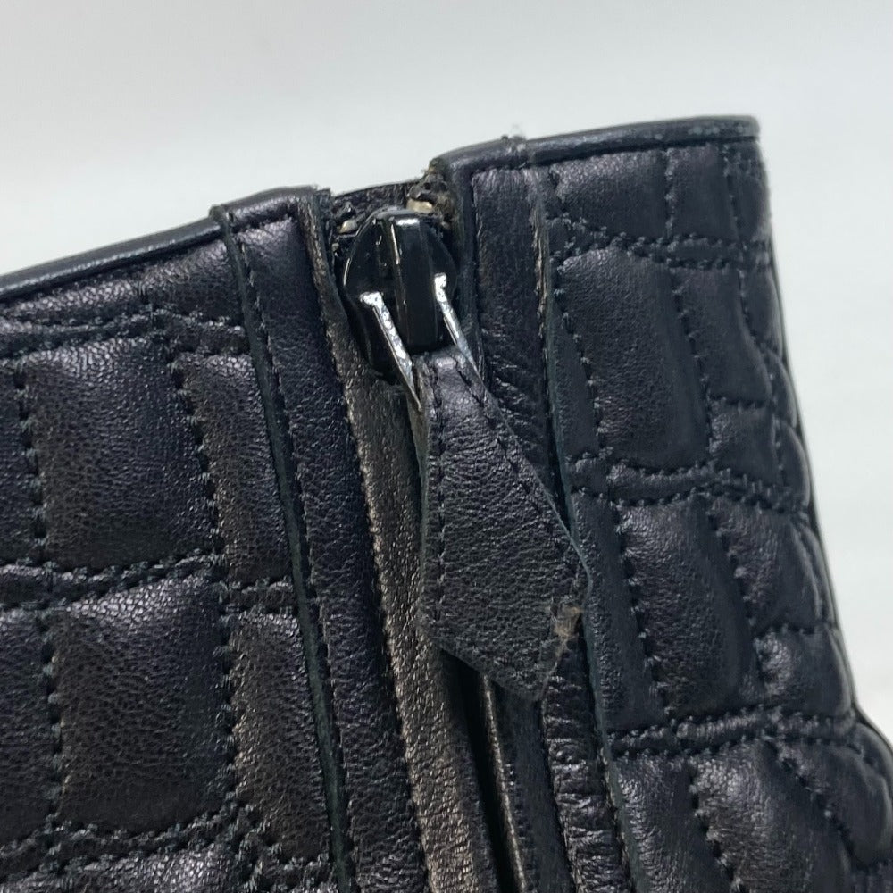 HERMES boots leather black quilting Women 37 Used