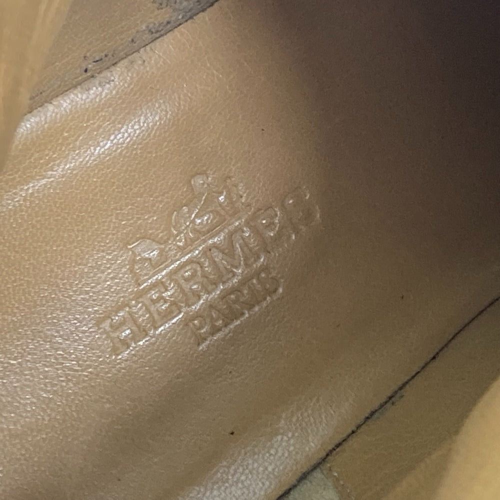 HERMES boots leather black quilting Women 37 Used