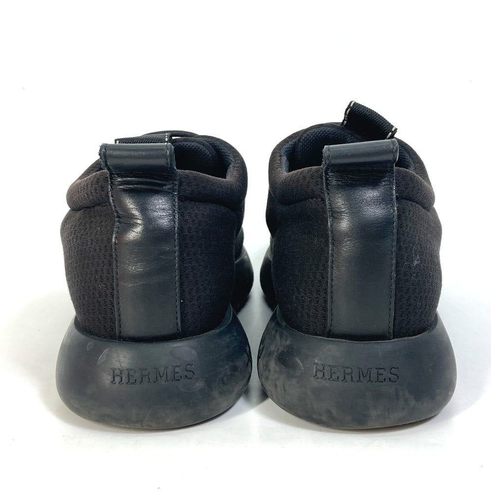 HERMES sneakers Mesh / leather black mesh Women 37 Used