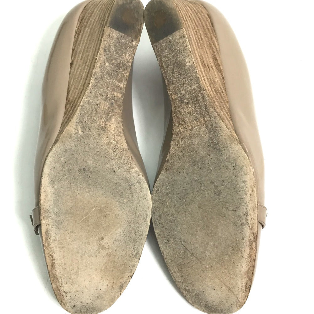 HERMES pumps Patent leather gray Medor Women 36 Used