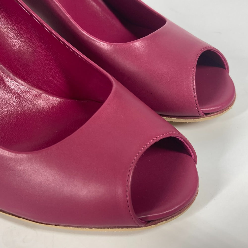 HERMES pumps leather pink Women 35 Used
